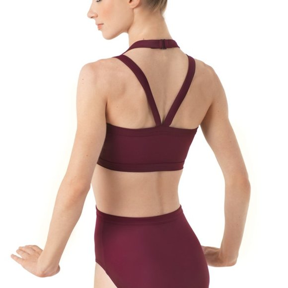 Strappy Cage Leotard New by Weissman LA Navy Blue Womens Large Dance Costume - Picture 3 of 7